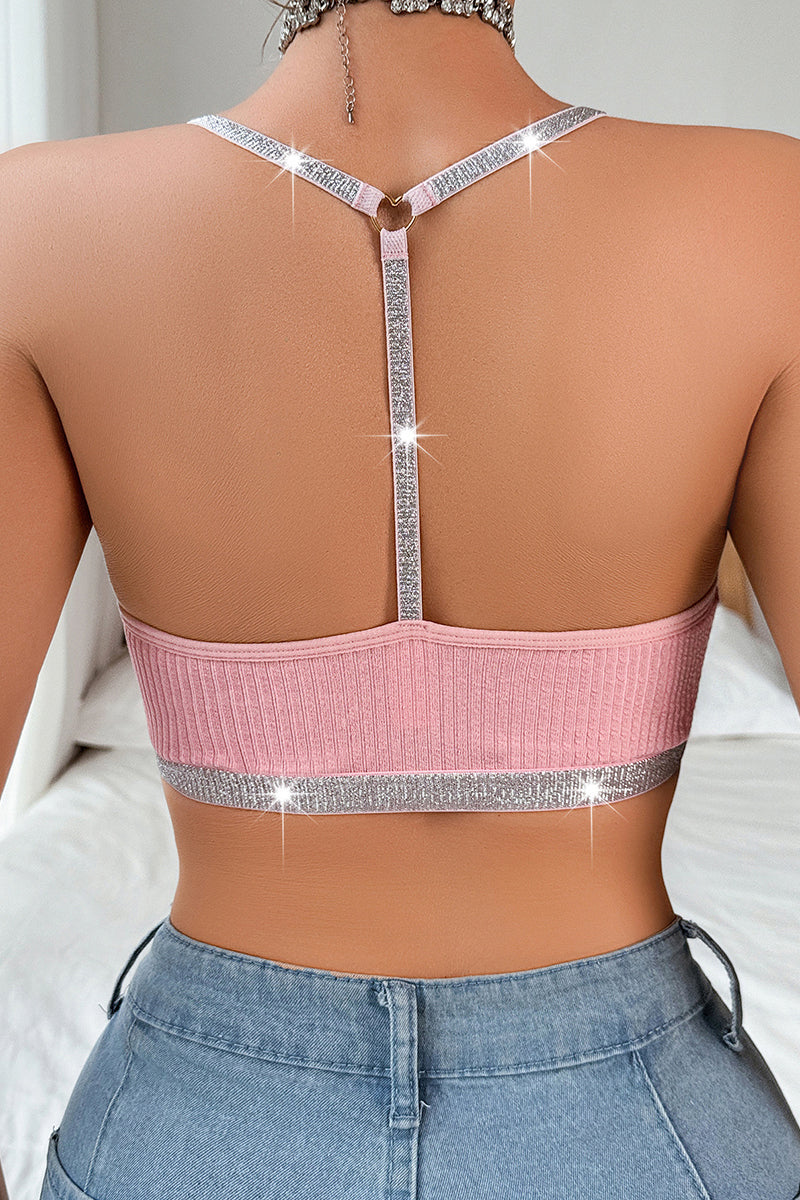 Lace Mesh Halter Bralette