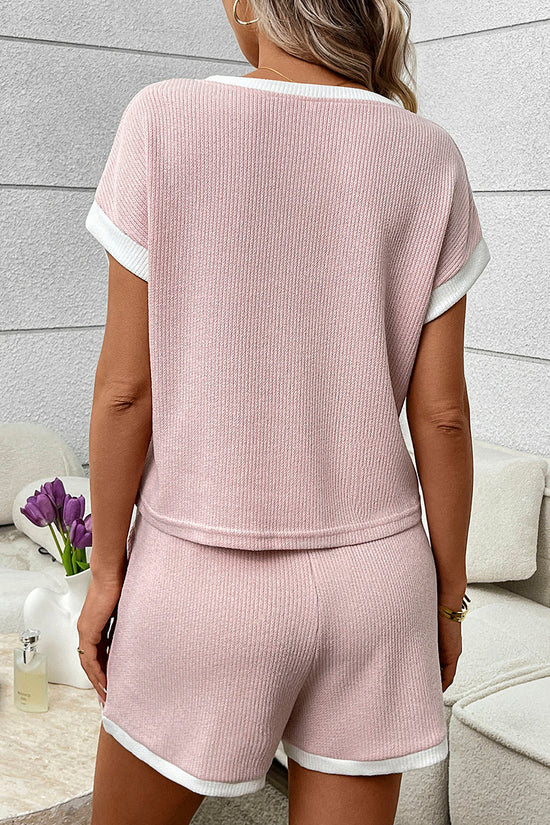 Casual Ribbed Two-Piece Outfit