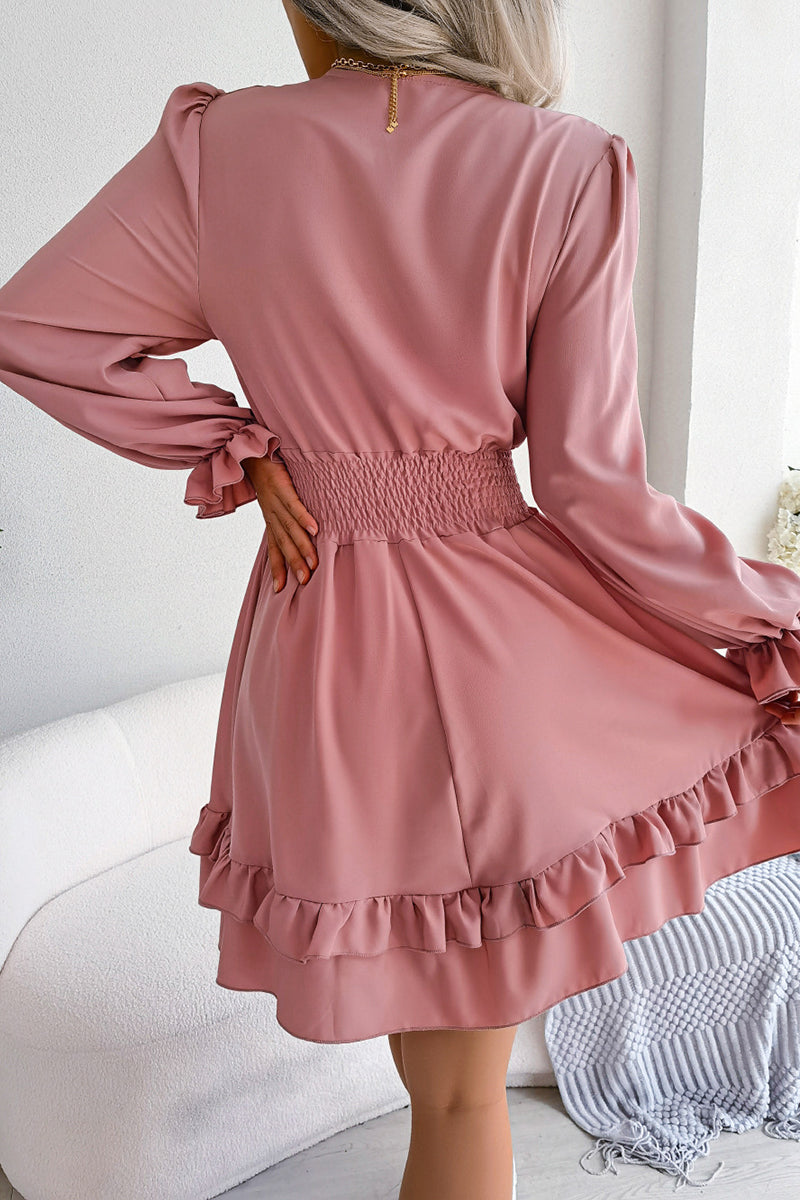 Bow Tie Front Casual Dress