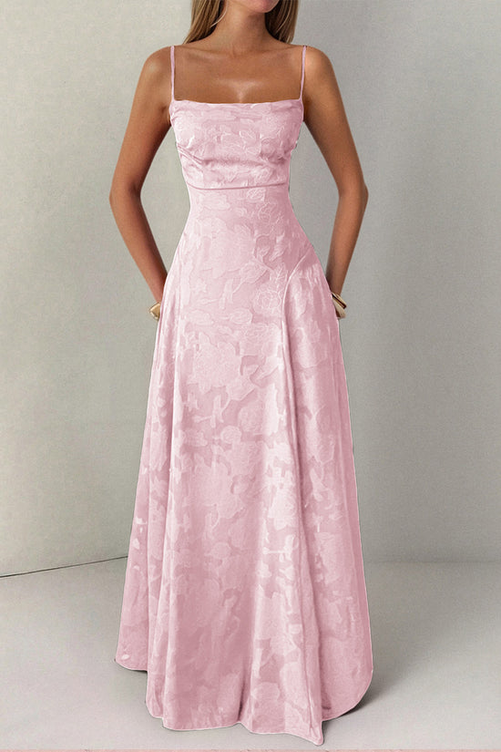 Textured Sleeveless Maxi Dress
