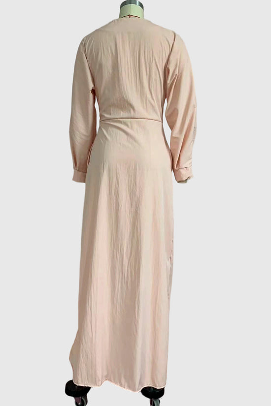 Elegant Draped Casual Maxi Dress