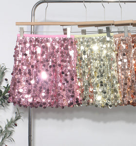 Sequin Mini Skirt