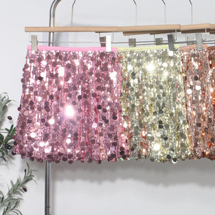 Sequin Mini Skirt