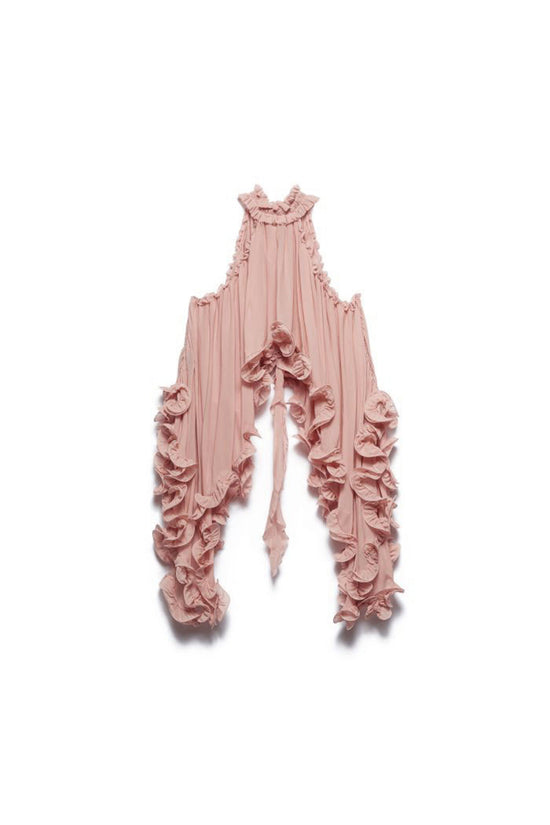 Boho Ruffle Trim Skirt Set