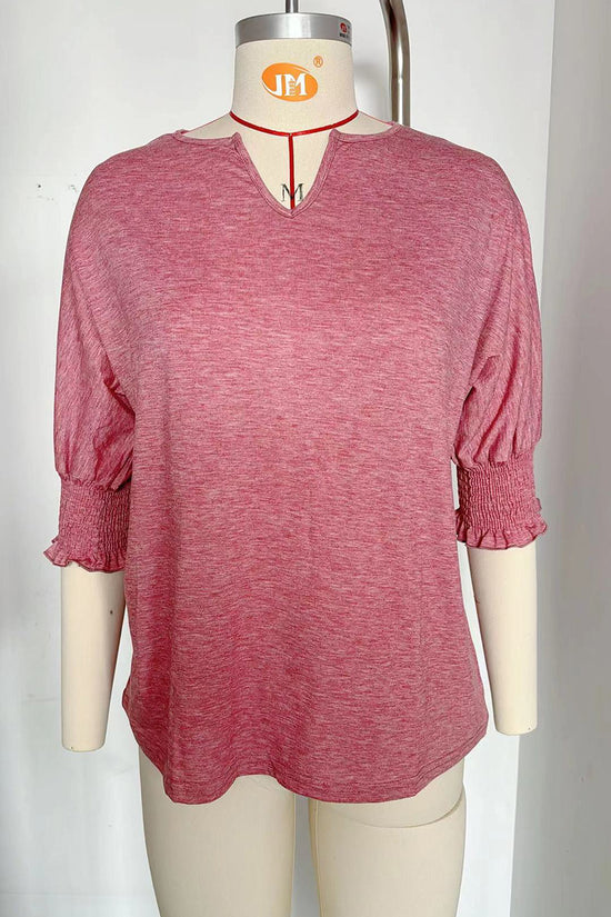 Chic V-Neck Puff Sleeve Top