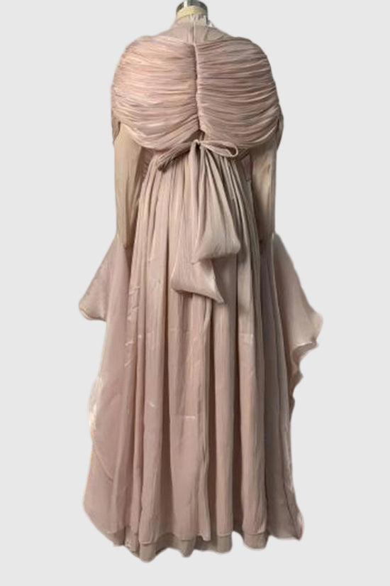 Elegant Draped Wrap Dress