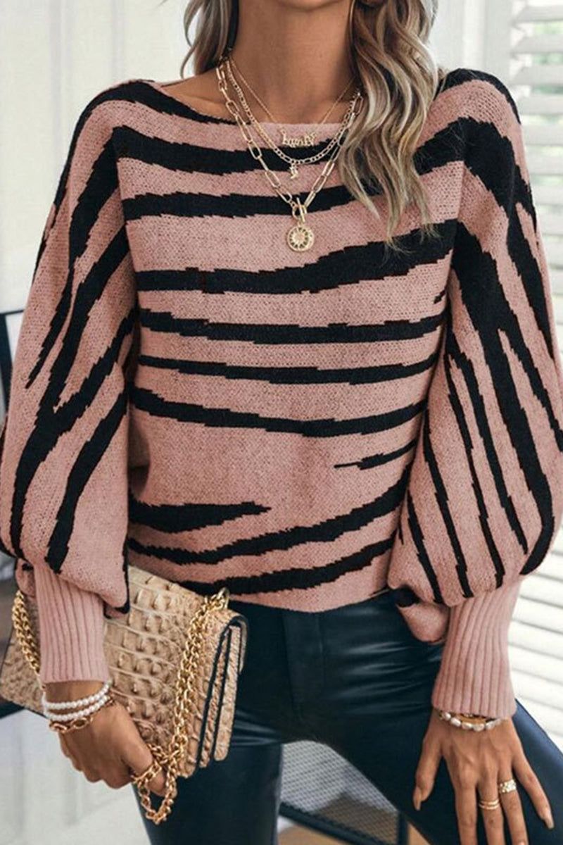 Striped Off-Shoulder Sweater