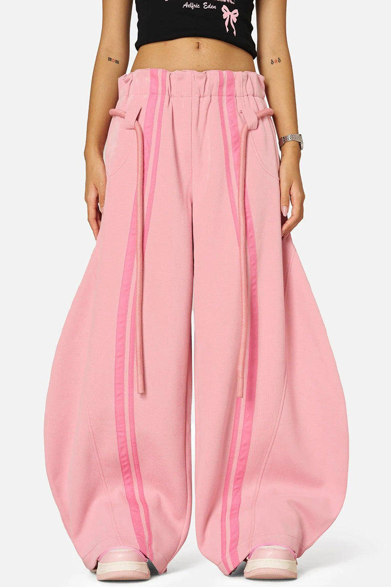 Relaxed Fit Striped Casual Pants
