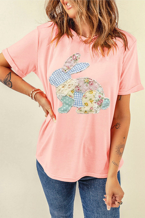 Easter Bunny Patchwork T-Shirt