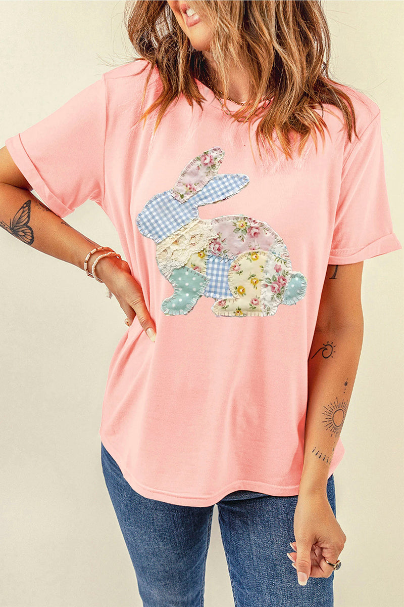 Easter Bunny Patchwork T-Shirt