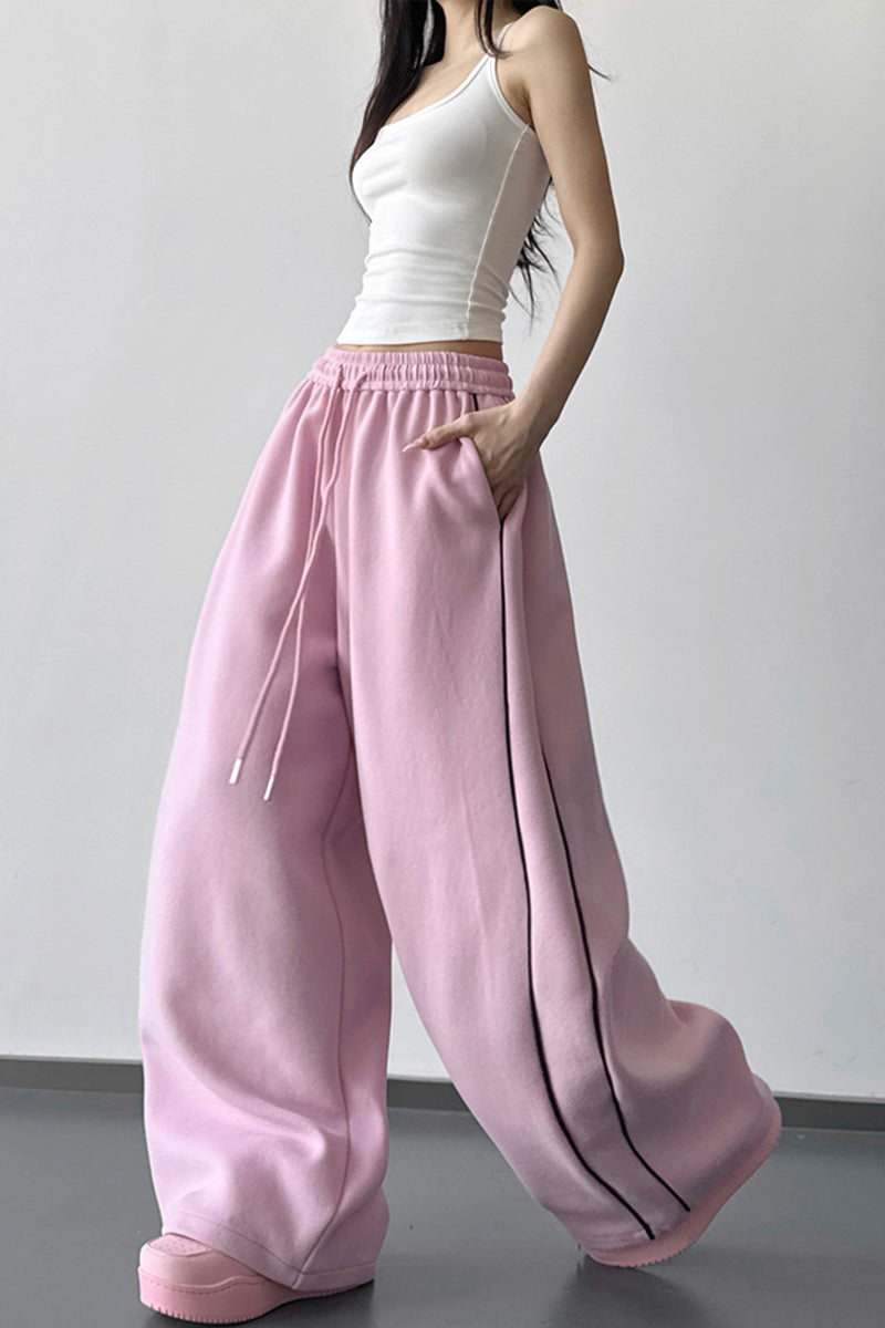 Relaxed Wide-Leg Casual Pants