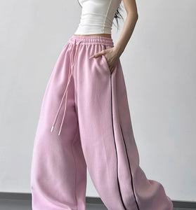 Relaxed Wide-Leg Casual Pants