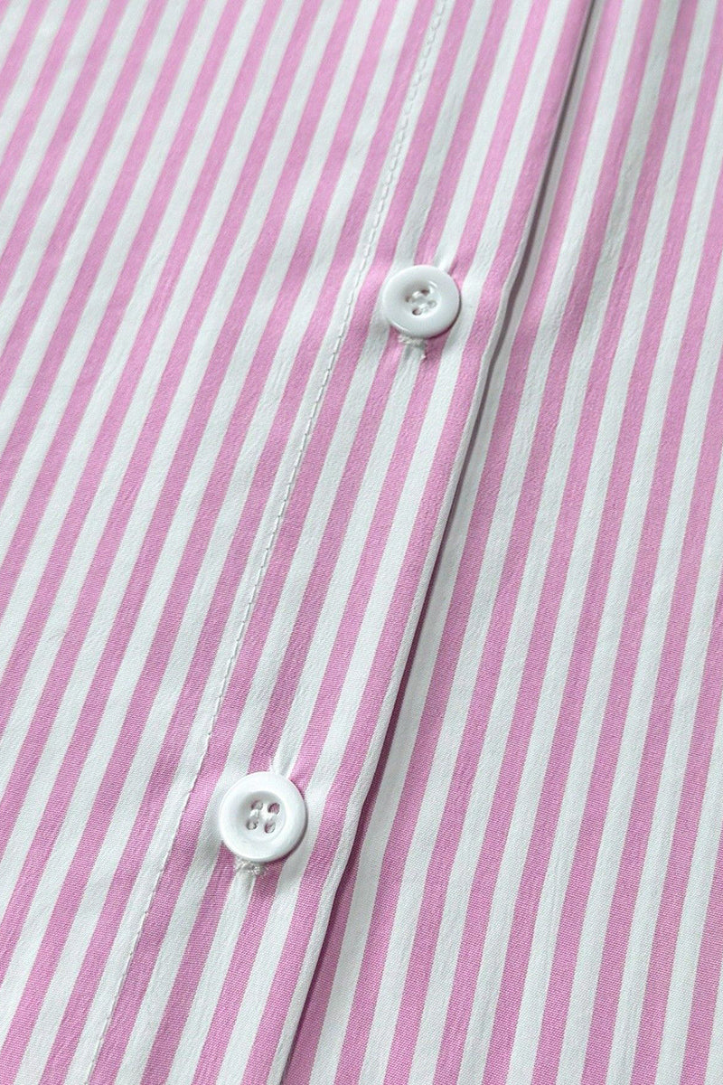Striped Button-Up Blouse