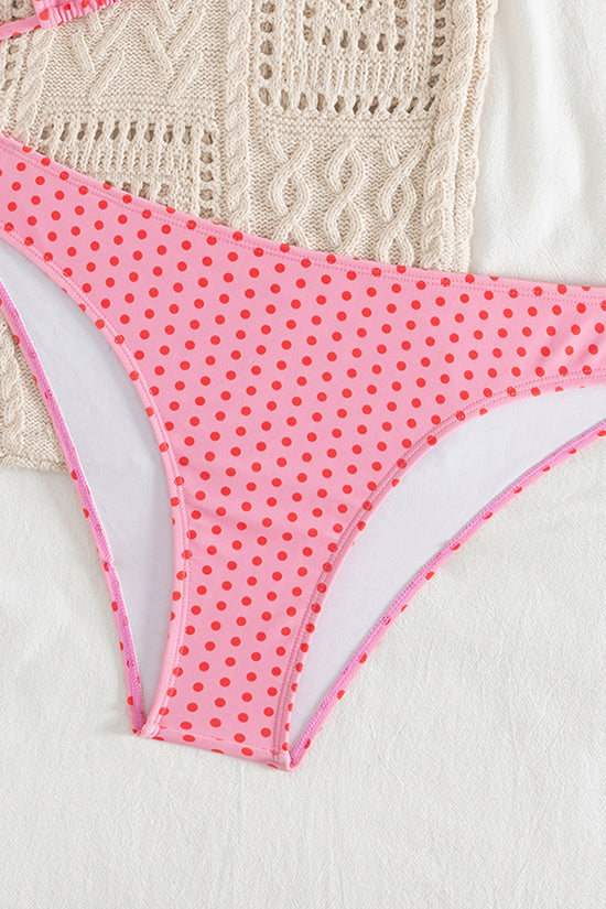 Polka Dot Halter Bikini Set