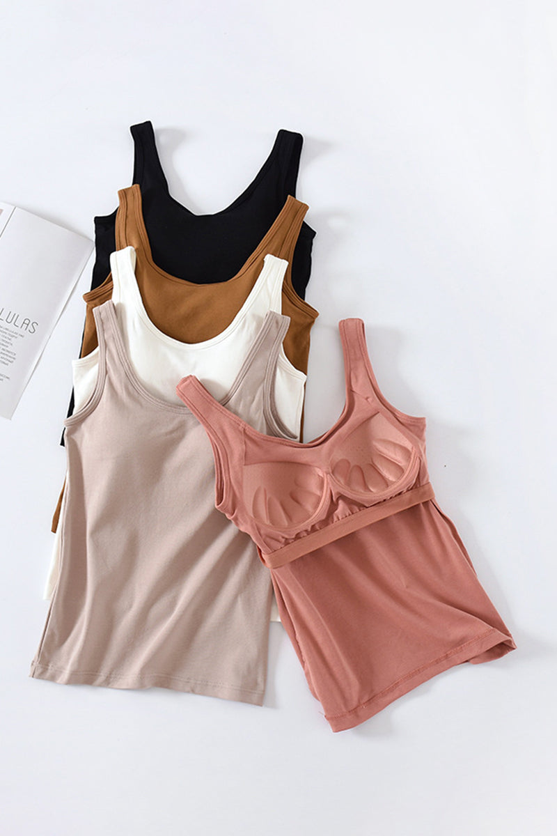 Chic Scoop Neck Tank Top