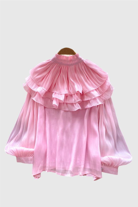 Elegant Layered Ruffle Blouse
