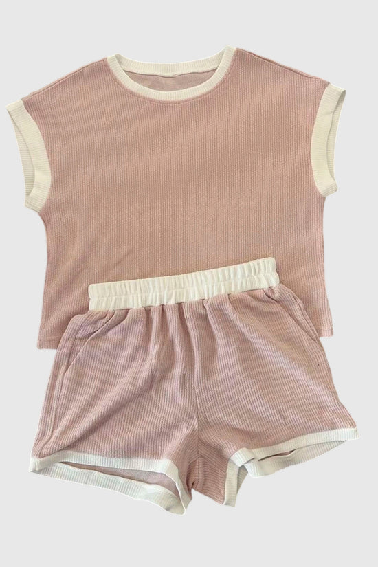 Casual Ribbed Two-Piece Outfit