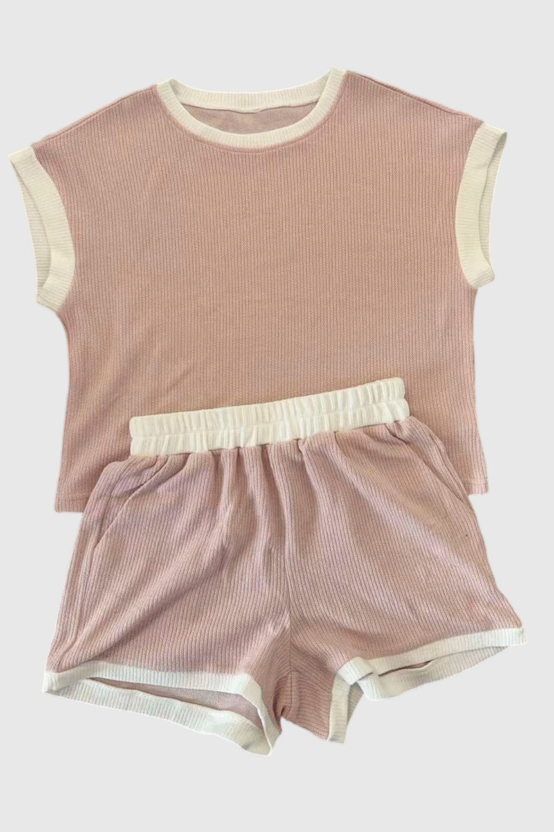Casual Ribbed Two-Piece Outfit