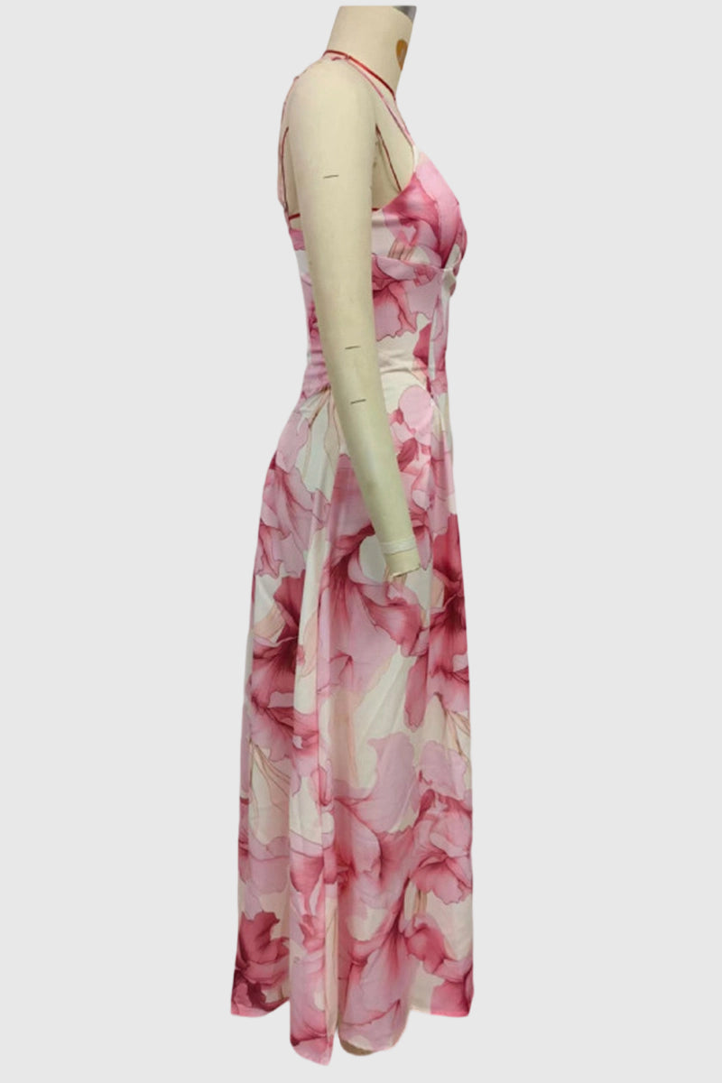 Floral Sleeveless Midi Dress
