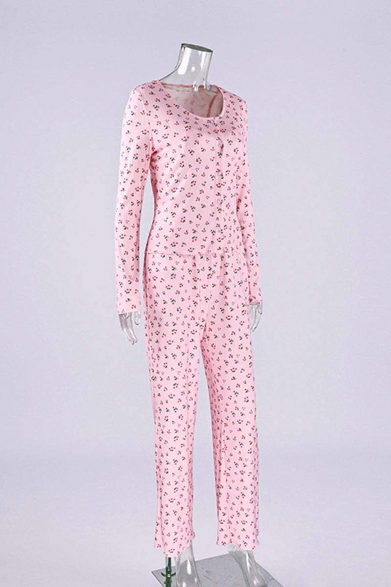 Floral Sleeveless Loungewear Set