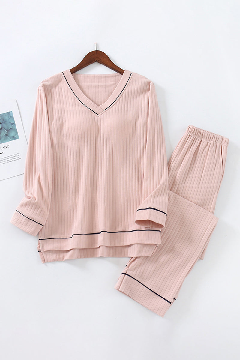 Cozy V-Neck Pajama Set
