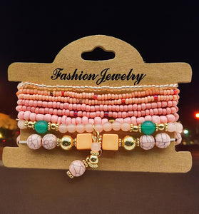 Multilayer Beaded Bracelet Set