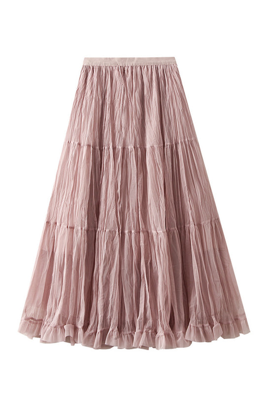 Chic Tiered Midi Skirt