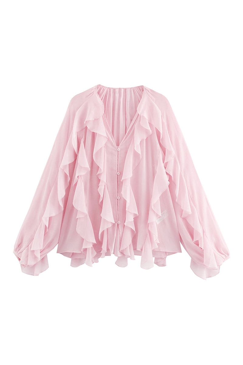 Ruffled Layered Blouse