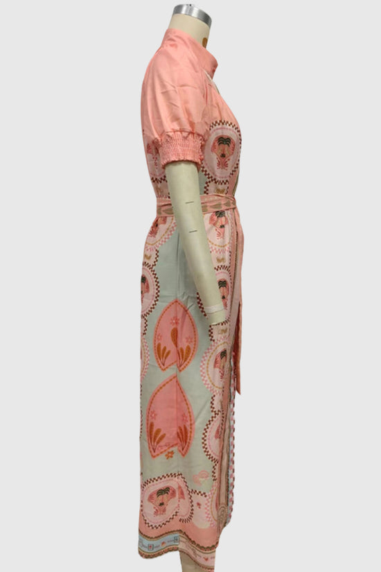 Bohemian Belted Maxi Dress