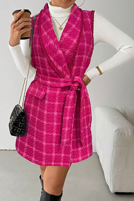 Chic Wrap Vest with Belted Design