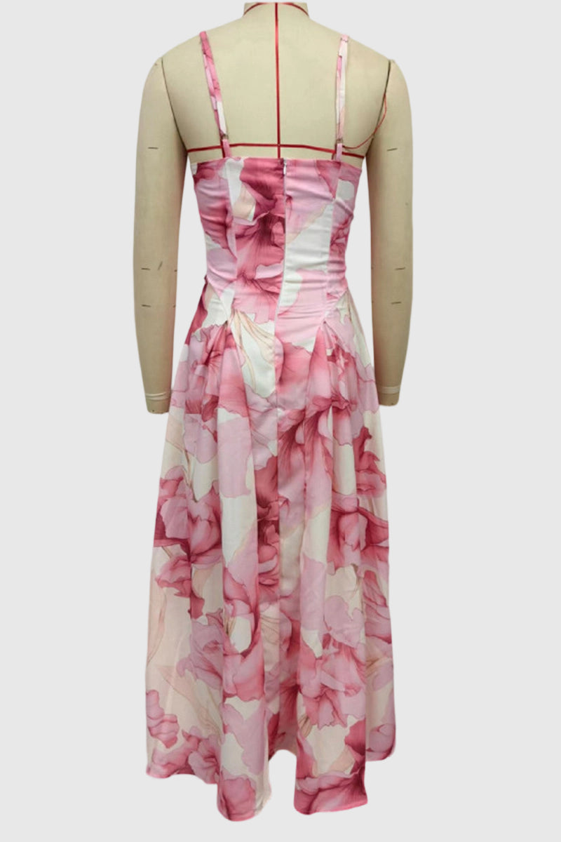 Floral Sleeveless Midi Dress