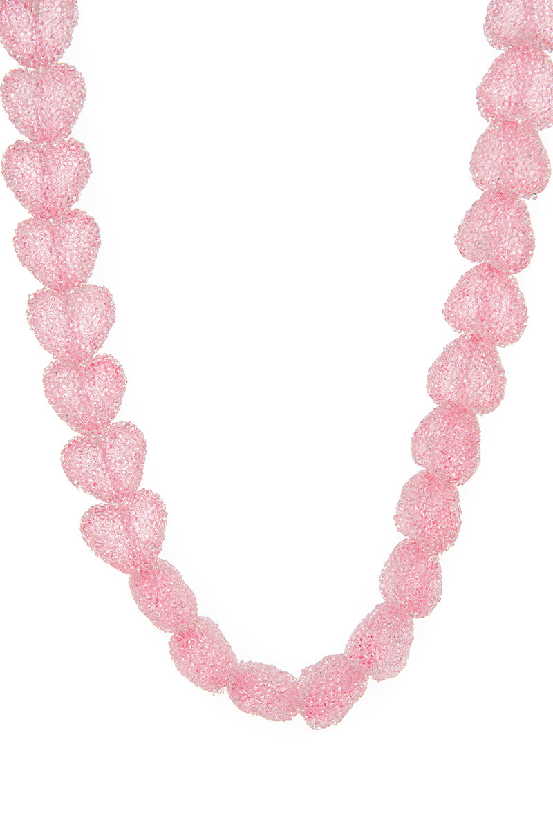 Candy Heart Beaded Necklace