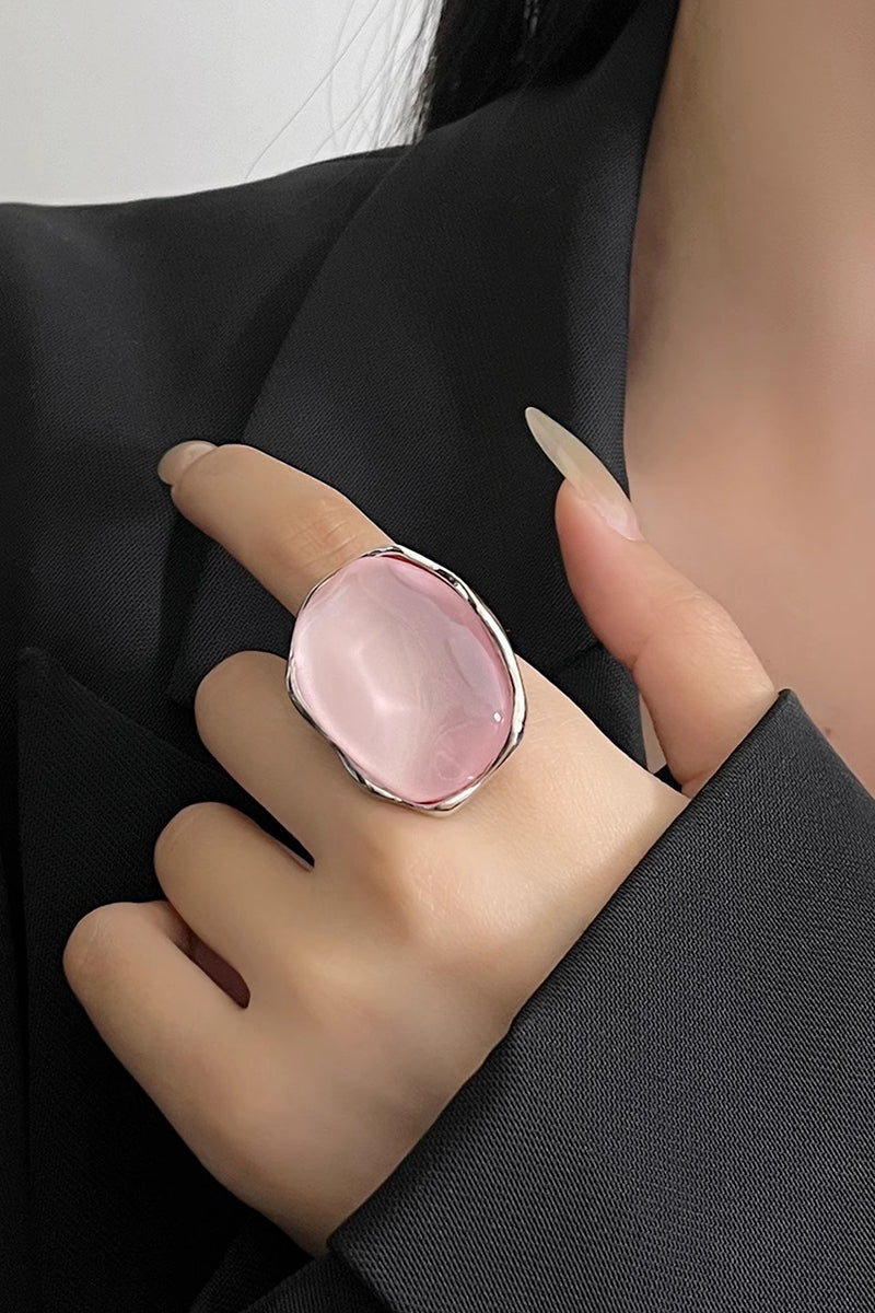 Silver Frame Statement Ring