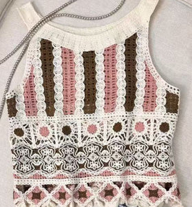 Artistic Crochet Patchwork Camisole