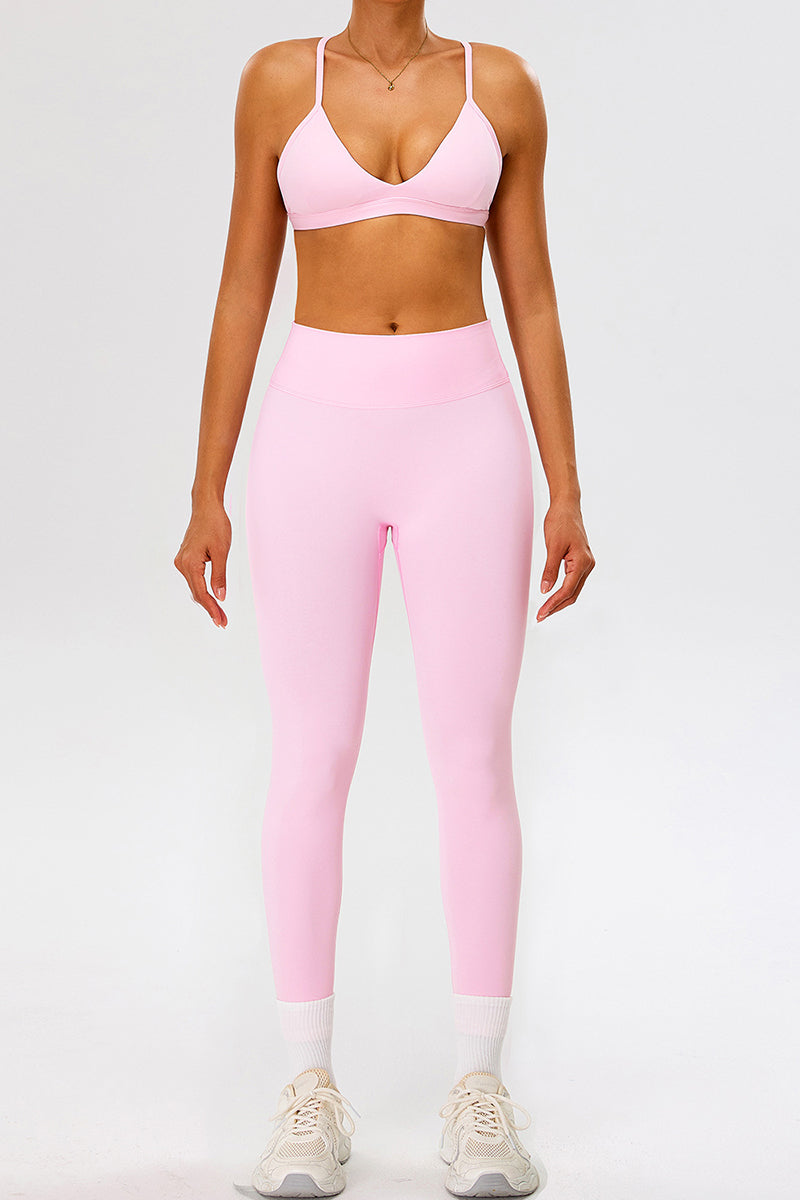 Sports Bra and Leggings Activewear Set