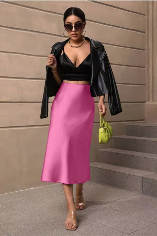 Elegant Midi A-Line Skirt