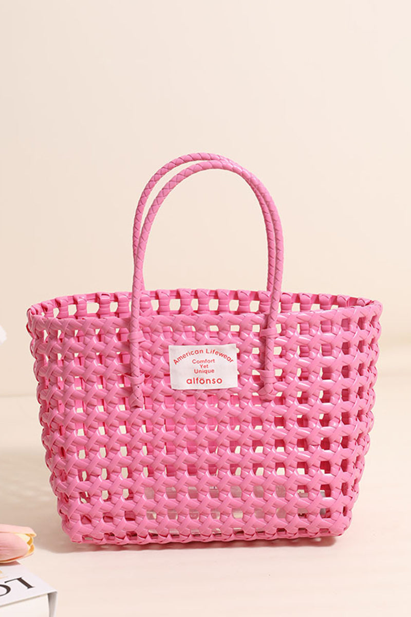 Woven Tote Bag with Handles