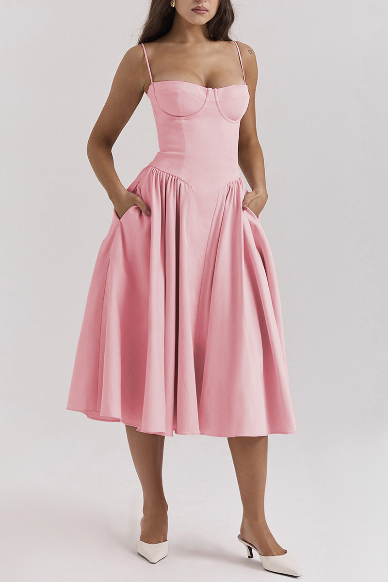 Elegant Midi Casual Dress