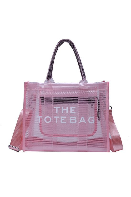 Mesh Tote Bag with Shoulder Strap
