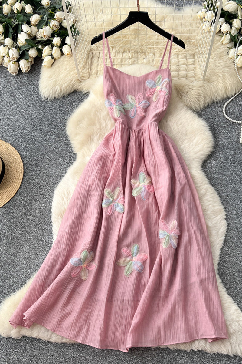 Floral Spaghetti Strap Casual Dress