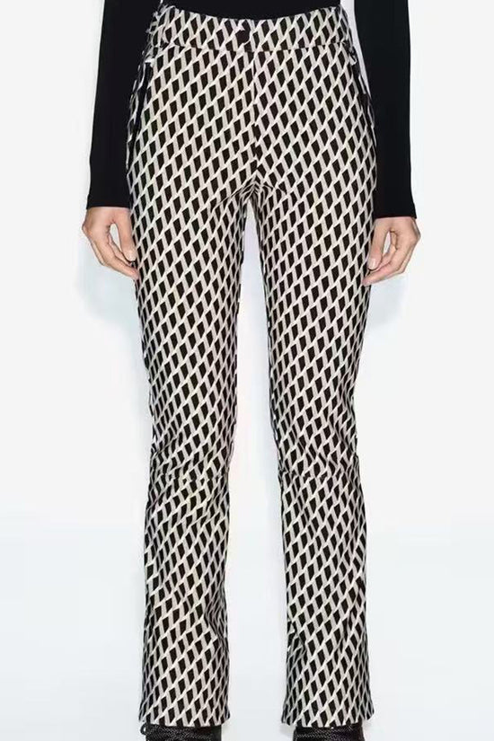Geometric Pattern Casual Pants
