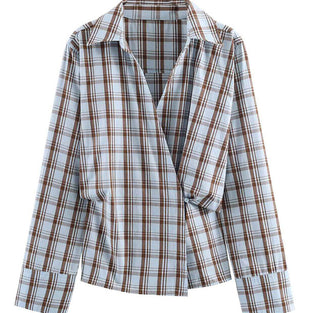 Classic Plaid Wrap Shirt