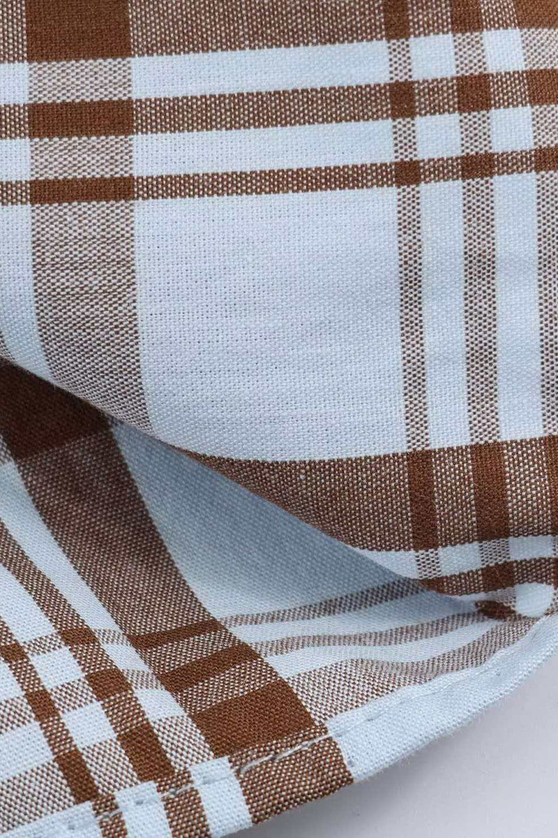 Classic Plaid Wrap Shirt