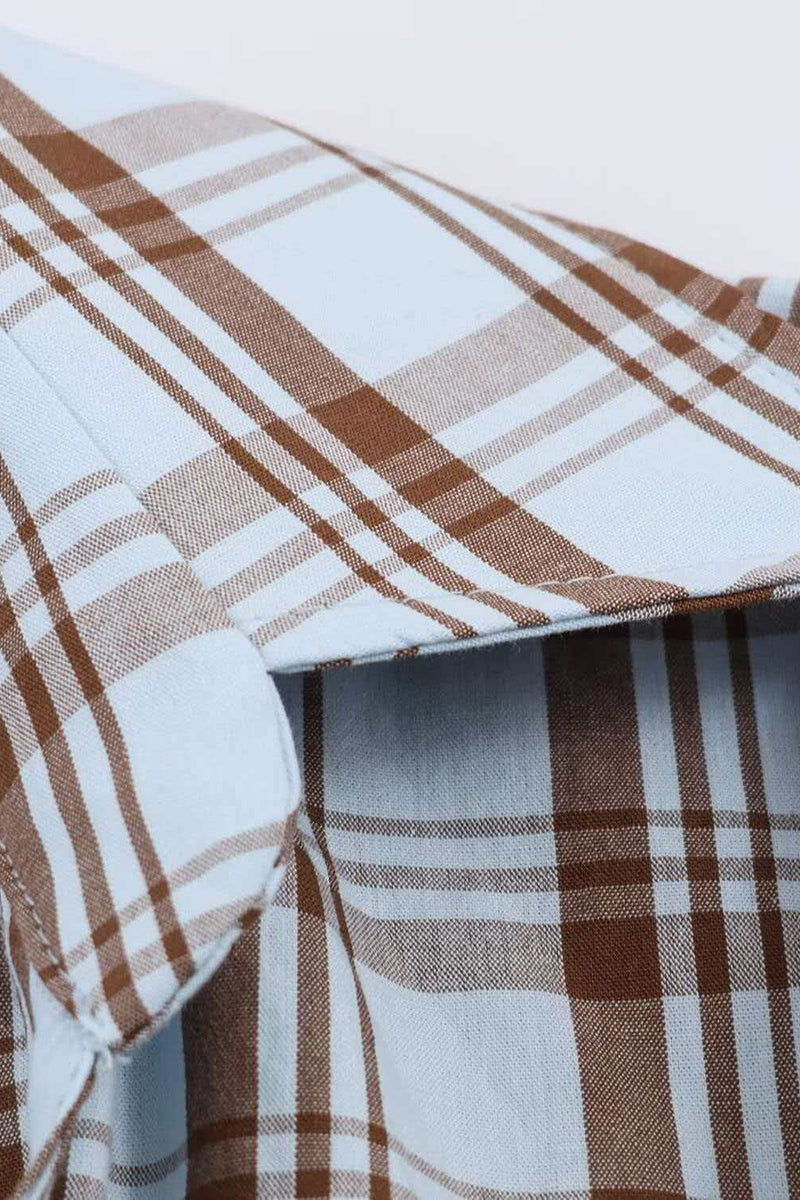 Classic Plaid Wrap Shirt