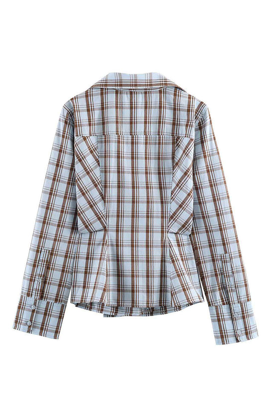 Classic Plaid Wrap Shirt