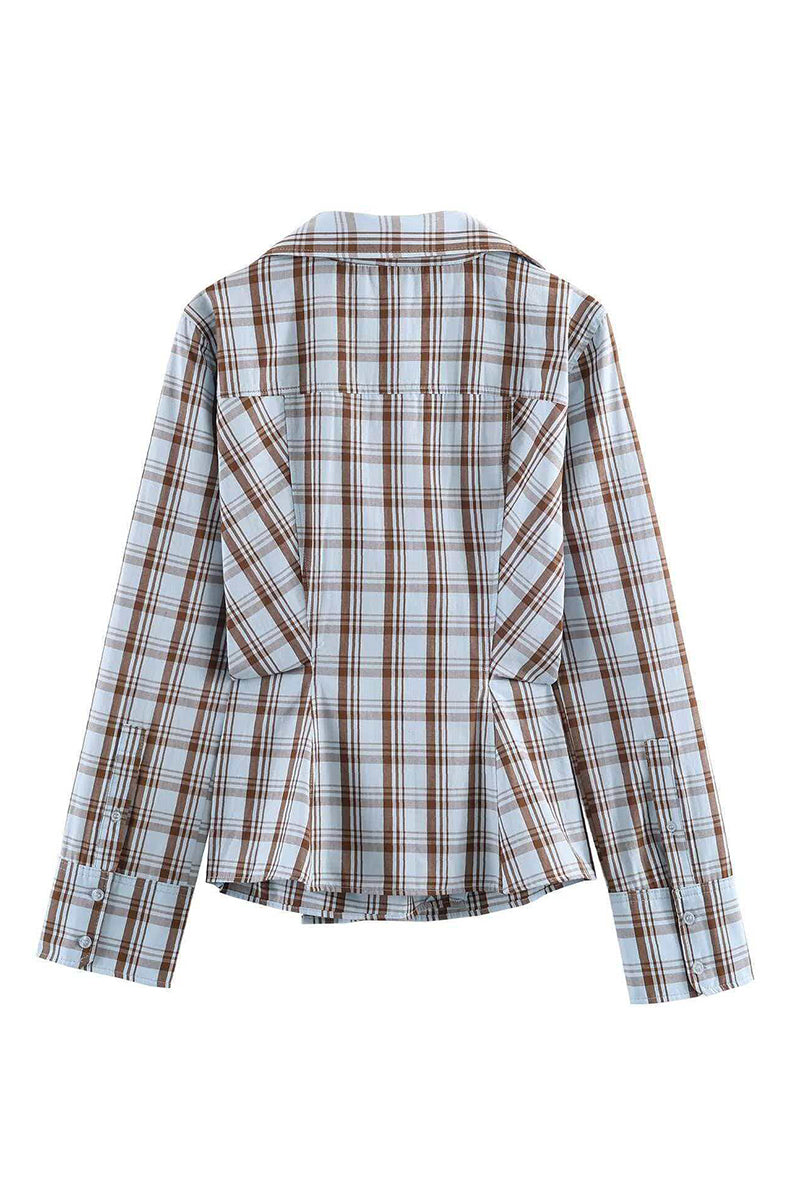 Classic Plaid Wrap Shirt