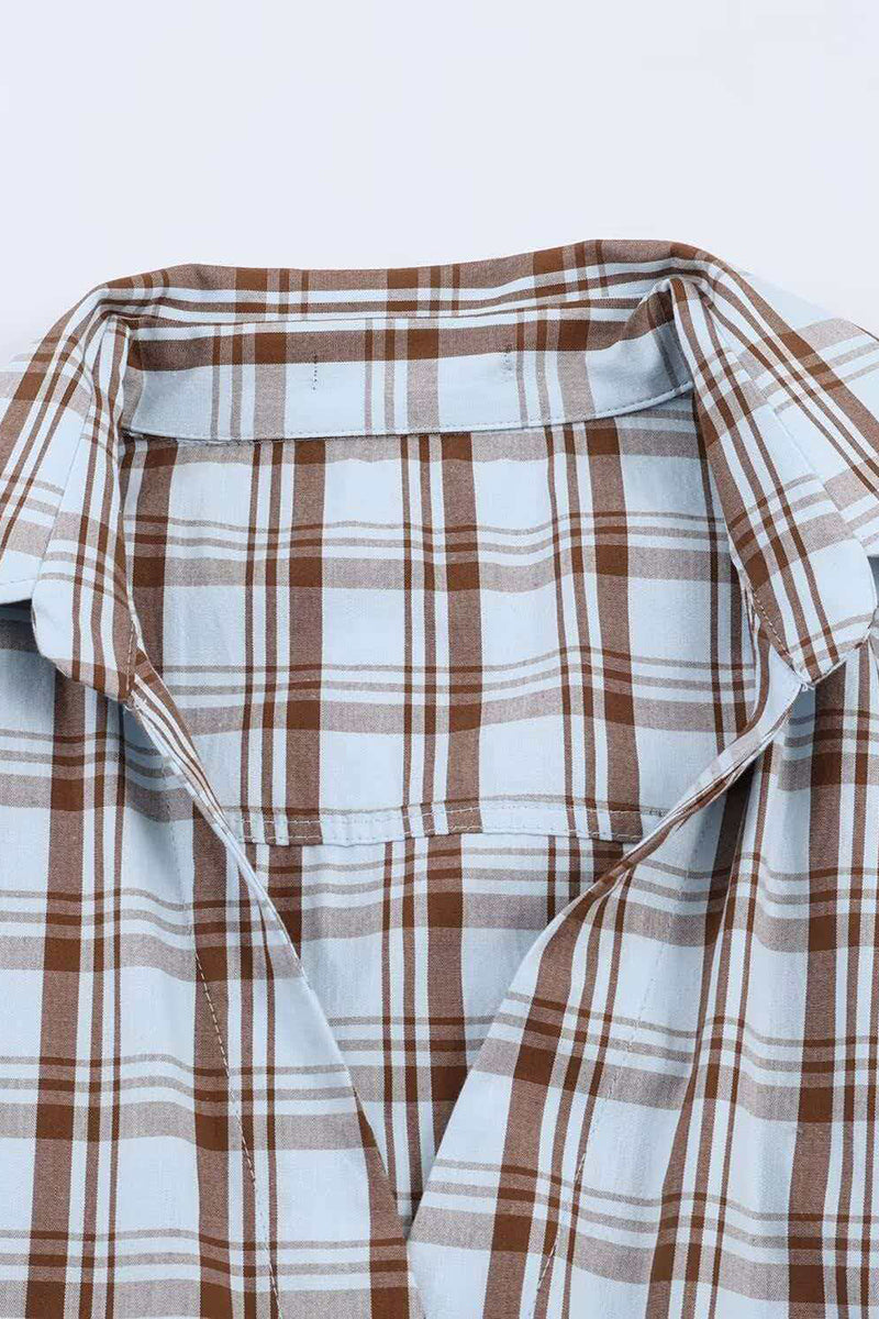 Classic Plaid Wrap Shirt