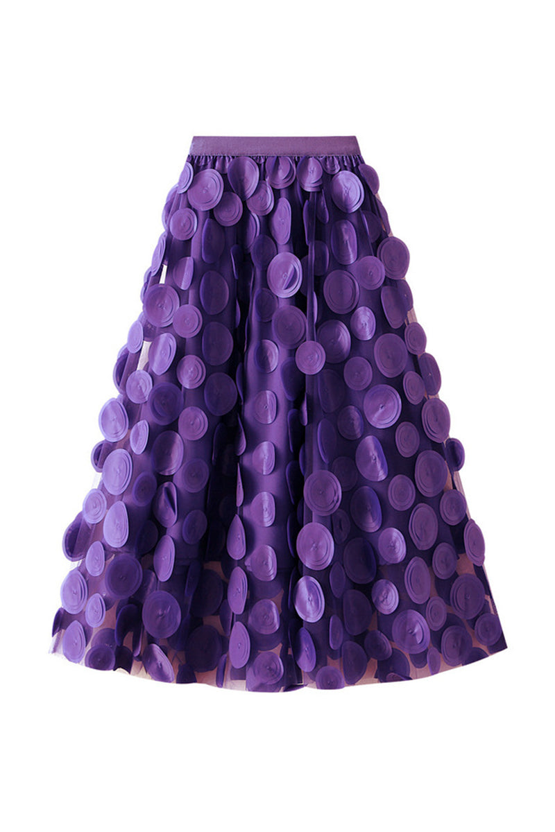 Polka Dot Circle Midi Skirt