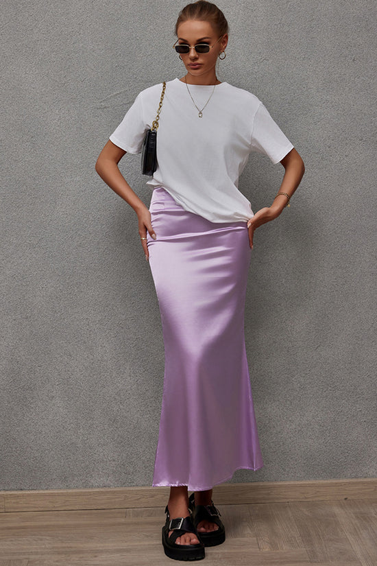 Elegant High-Waist Midi Skirt