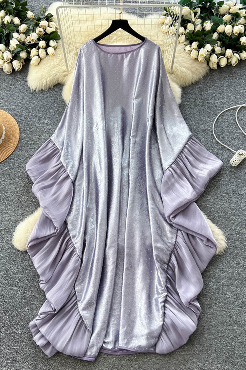 Flowing Ruffle Casual Dress